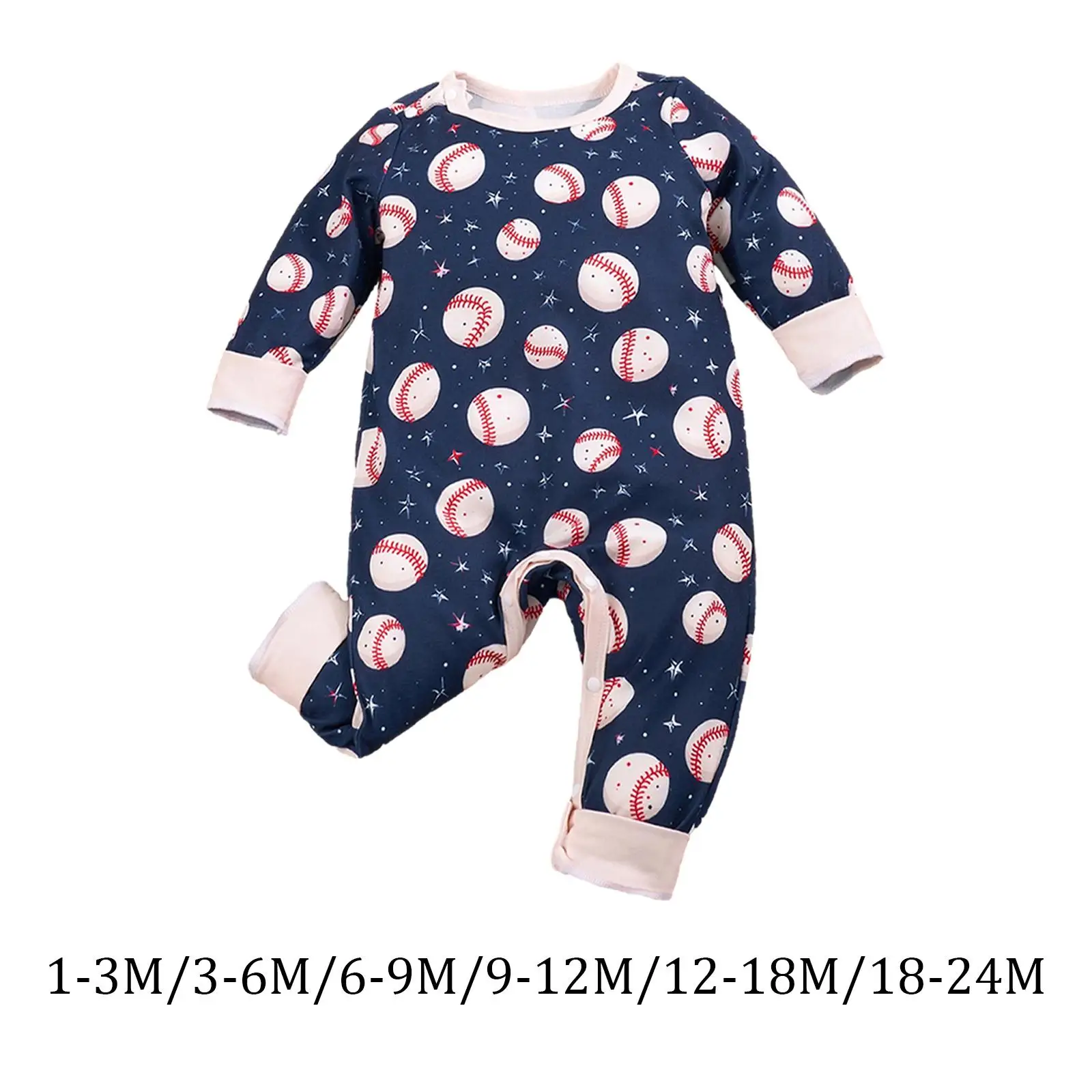 

Spring Autumn Long Sleeve Jumpsuit Comfortable Print Baby Clothes