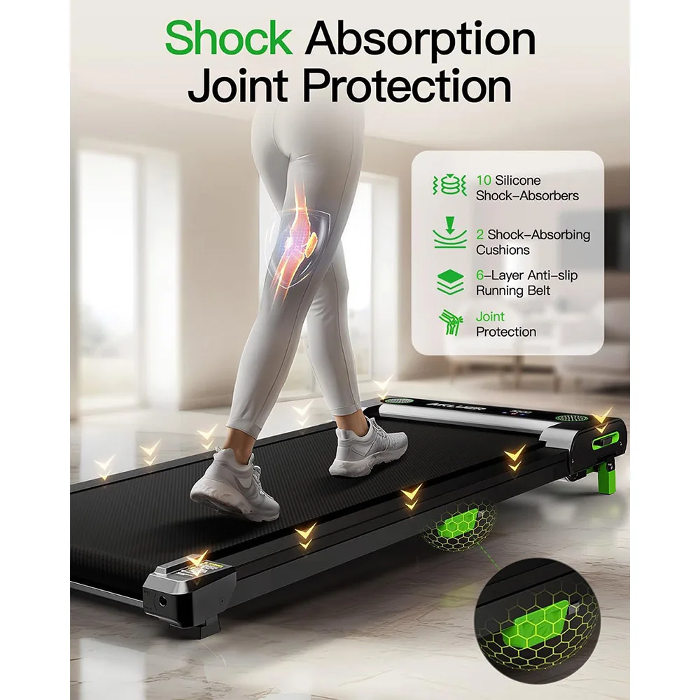 Ултрамощна бягаща пътека за ходене с наклон Akluer 480L-A Walking Pad, 2.5HP, 150кг капацитет - Image 4
