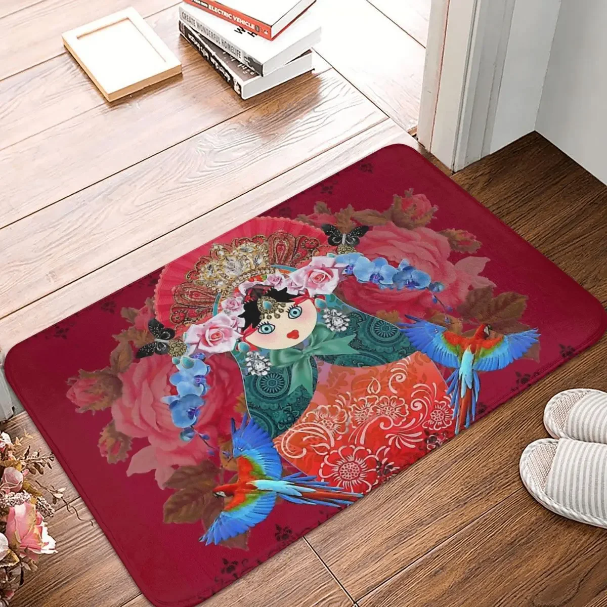 

Russian Doll Russia Non-slip Rug Doormat Living Room Mat Beauty Floor Carpet Welcome Decorative