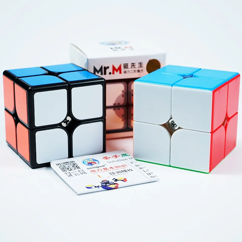 Sengso Mr.M 2x2 3x3 4x4 5x5 Magnetic Magic Cube Stickerless Puzzle Shengshou Magnets 2x2x2 3x3x3 4x4x4 5x5x5 Speed Cubo Mgaico