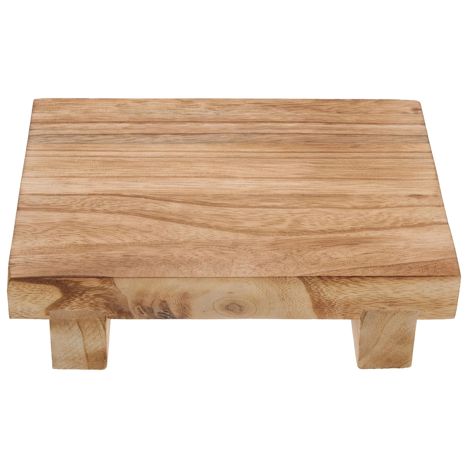 

Table Stool Wood Risers for Decor Pedestal Wooden Cupcake Stand Dining Decorative Tray Kitchen Counter Bathroom