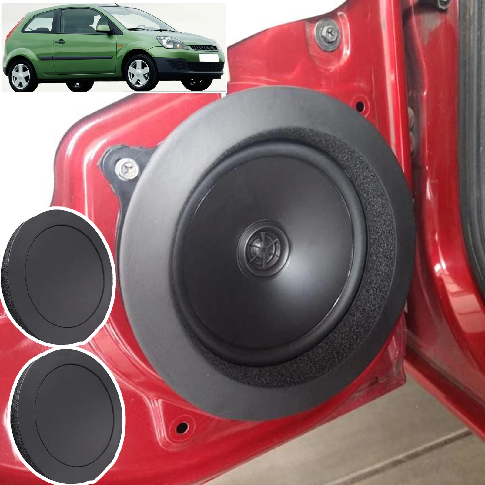 2X Speaker Ring Bass Door Trim Sound 
