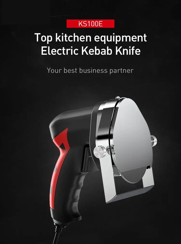 Description Picture 2 of itemElectric Kebab Slicer Doner Knife Shawarma Cutter Handheld Roast Meat Cutting Machine Gyro BBQ Cut 220-240v 110v Best price