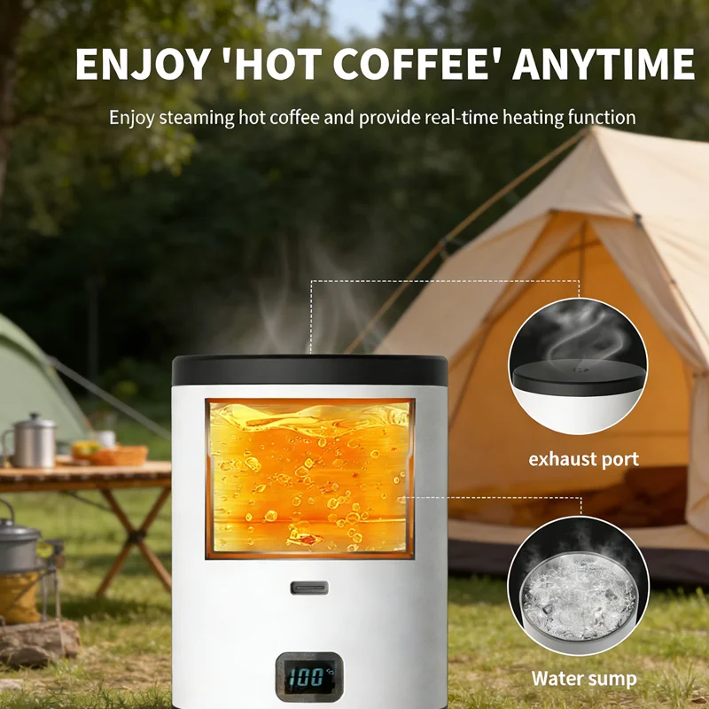 ماكينة قهوة اسبريسو كهربائية محمولة 3 في 1 للسيارة...