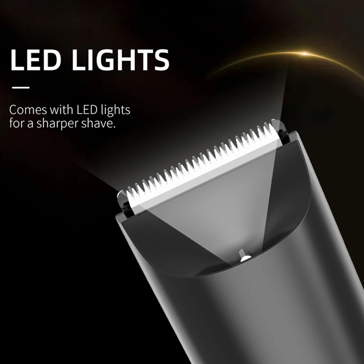 Man Electric Shaver Groin Trimmer 2 Protective Cap for Arm Leg Hair Ceramic Blade Head USB Rechargeable Lithium Battery