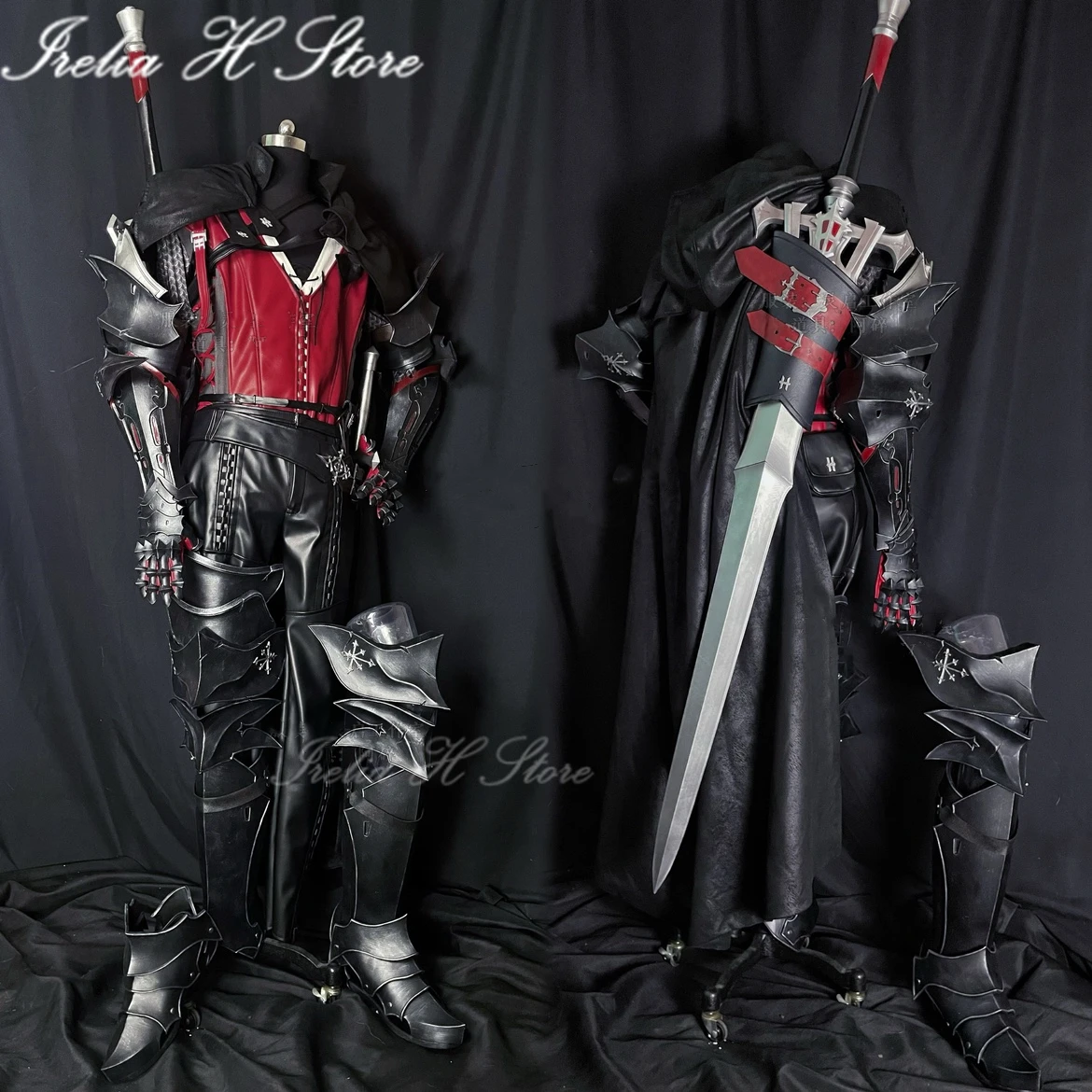 

Irelia H Store Custom size/made FF16 Clive Rosfield Cosplay Costume Game Costumes Full set sword armors shoes for man Final Fant