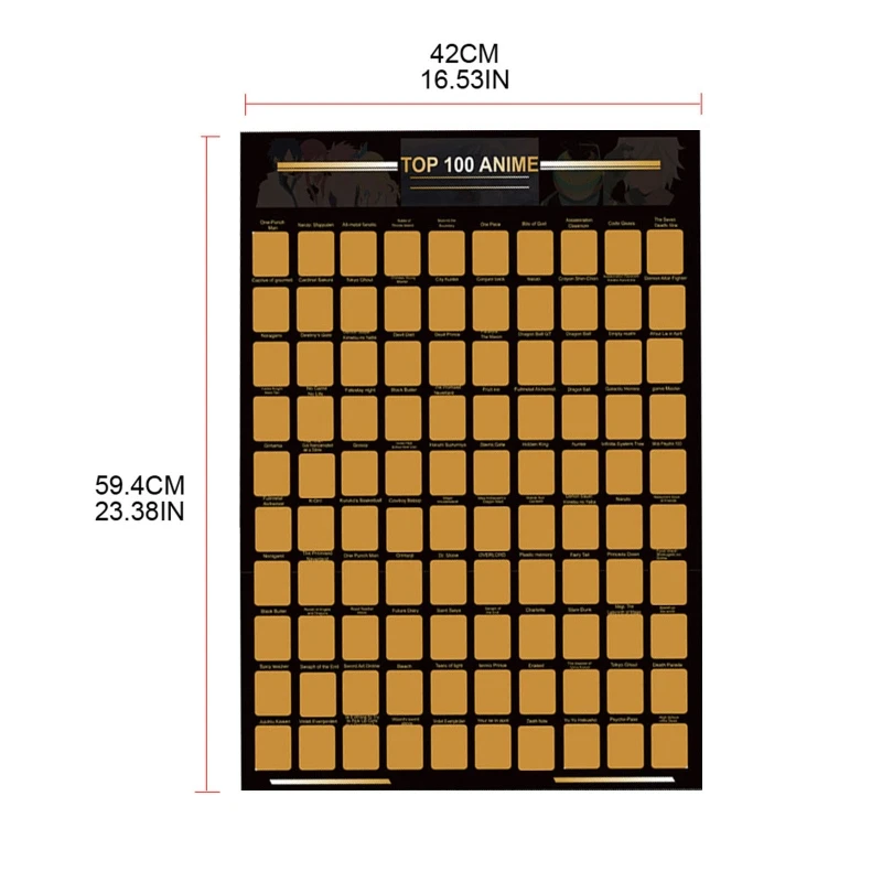 Рисунок 6 - Постер из золотой фольги с мотивами аниме