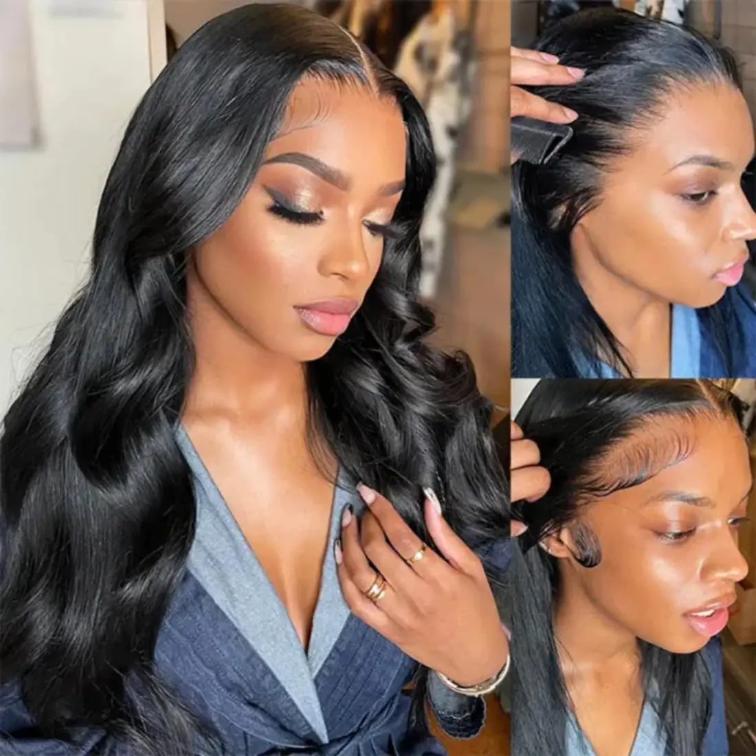 

13x6 Body Wave Frontal Wig Human Hair Lace Front Wig Human Hair Lace Wig Brazilian Body Wave Lace Front Wig Pre-plucked
