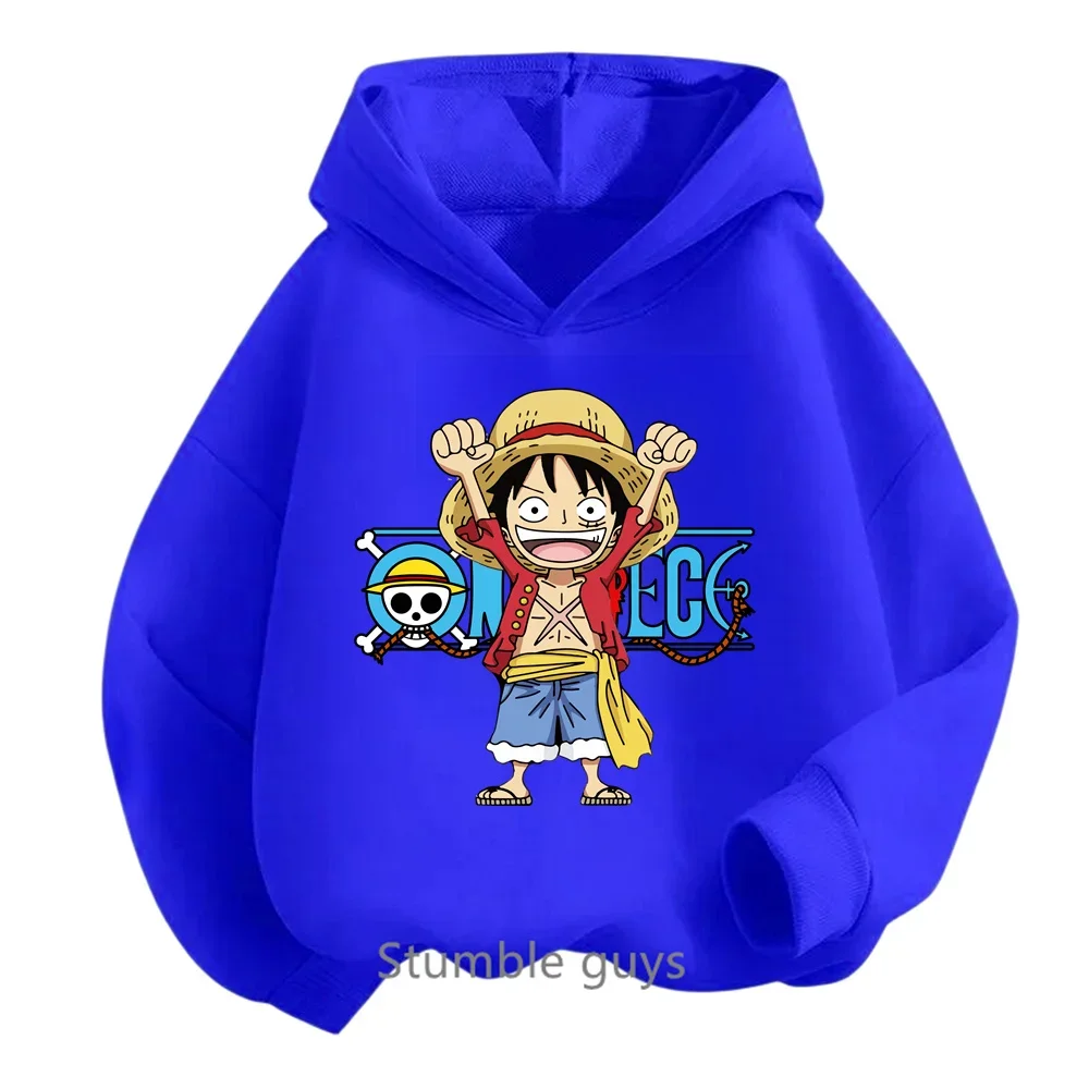 thumbnail image 1 of Sudadera con capucha de Anime One Pieces, ropa para niños, ropa para primavera y otoño para niñas, sudadera con dibujos animados de Luffy Zoro, traje para adolescentes, camisetas con capucha de Sonic, 1 of 5