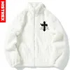 HISTREX Men Rabbit Fur Jacket Parkas,Hip Hop Fluffy Coat,Winter Fleece Overcoat,Harajuku Outerwear Streetwear,Korean Y2k Clothes 4