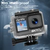 Ourlife MTR82 6K Action Camera 2.0'' Touch LCD Screen 170° 30M Waterproof Sports Camera 5X Zoom WiFi Bicycle Helmet Action Cam 4