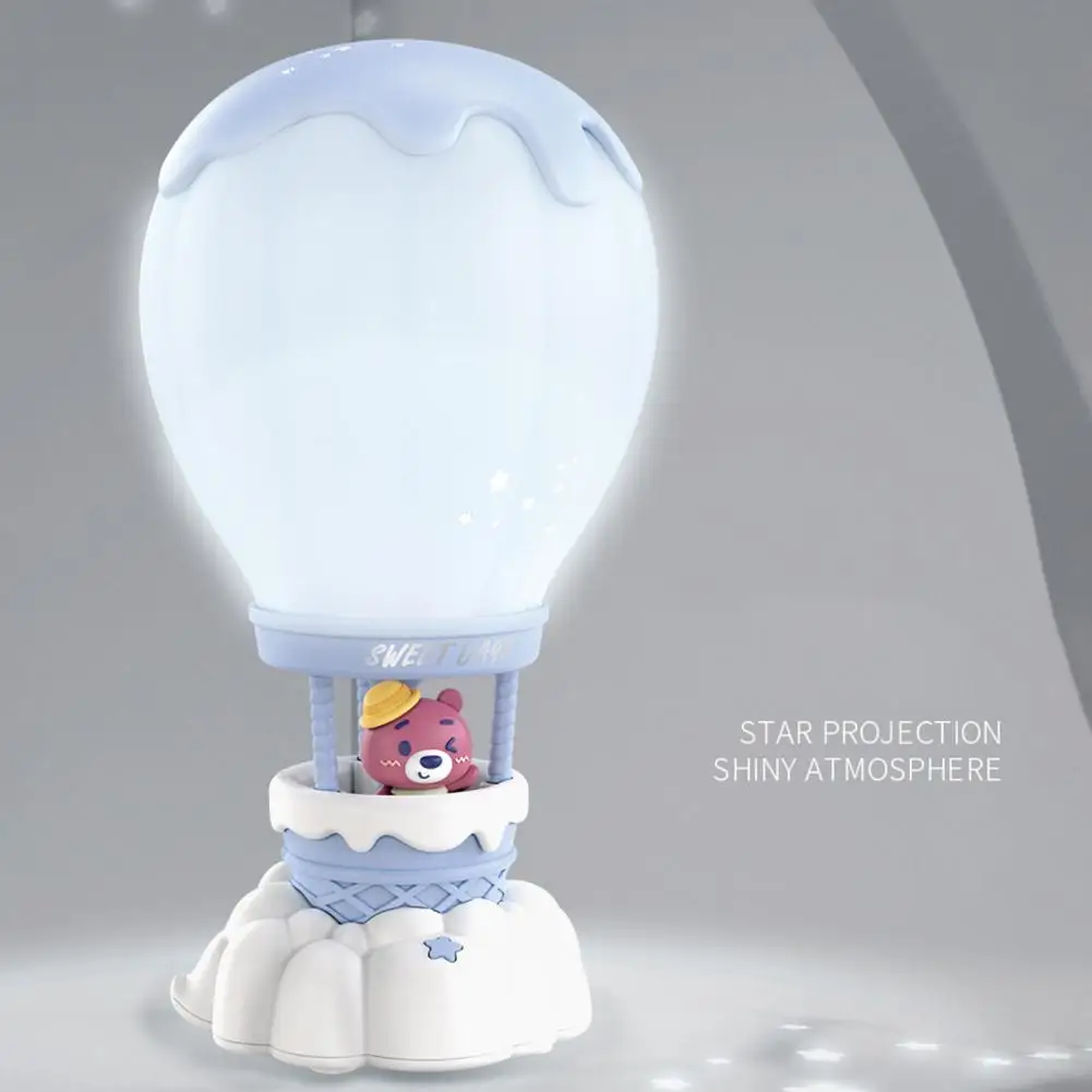 

Children Room Table Light Stepless Dimmable Hot Air Balloon Night Light with Adjustable Touch Control Rechargeable Led for Kids