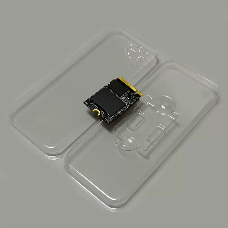 50개입 NVMe 2230 하드 드라이브 포장 상자 M.2 솔리드 스테이트 SSD 투명 PET 블리스터 블리스터 중성 공장 직판