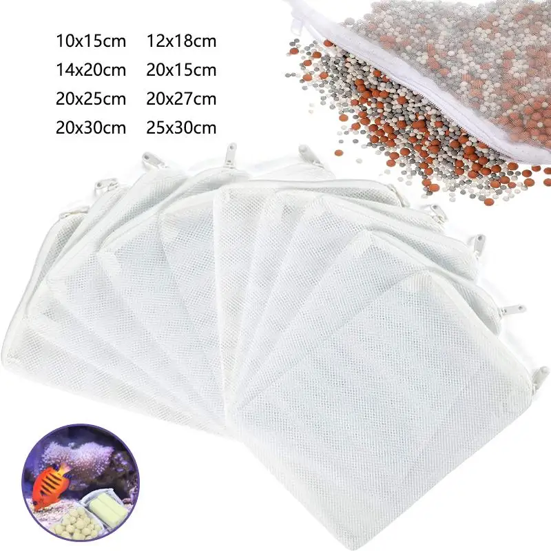 Filter Mesh Net Bag Aquarium Carbon Aquarium Filter Bag Carbon Fish Tank Mesh Bag Filters