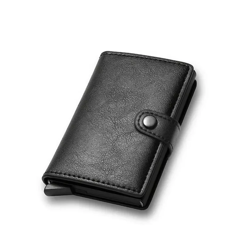 Slim Pop-Up Bifold Minimalist RFID-Blocking Men's Wallet