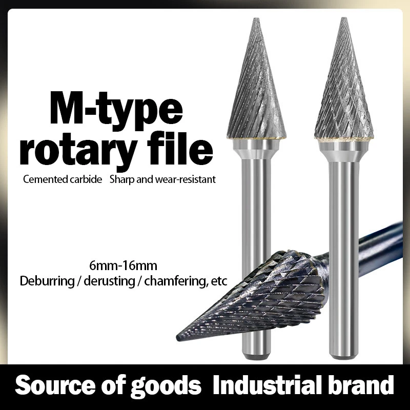 Tungstensteelgrindingheadcarbiderotaryfileconicalmillingcutter