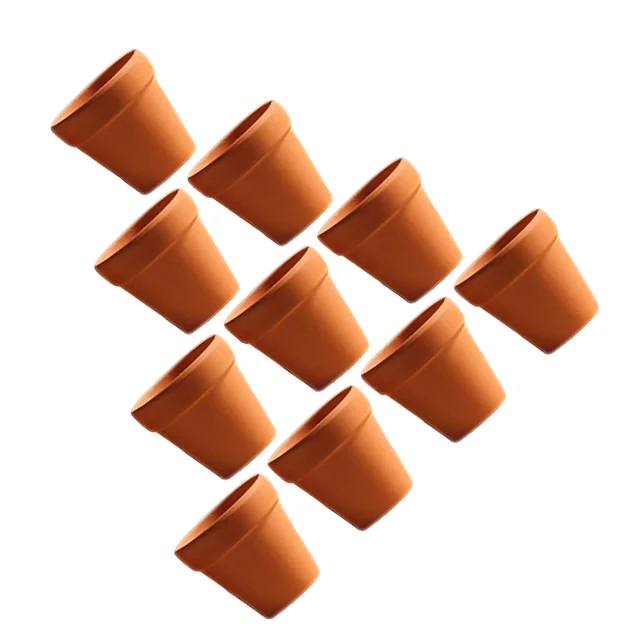 20 Db Kerámia Ültetvényes Agyag Edények Növények Mini Terrakotta Beltéri Virág Kültéri Zamatos - Image 5