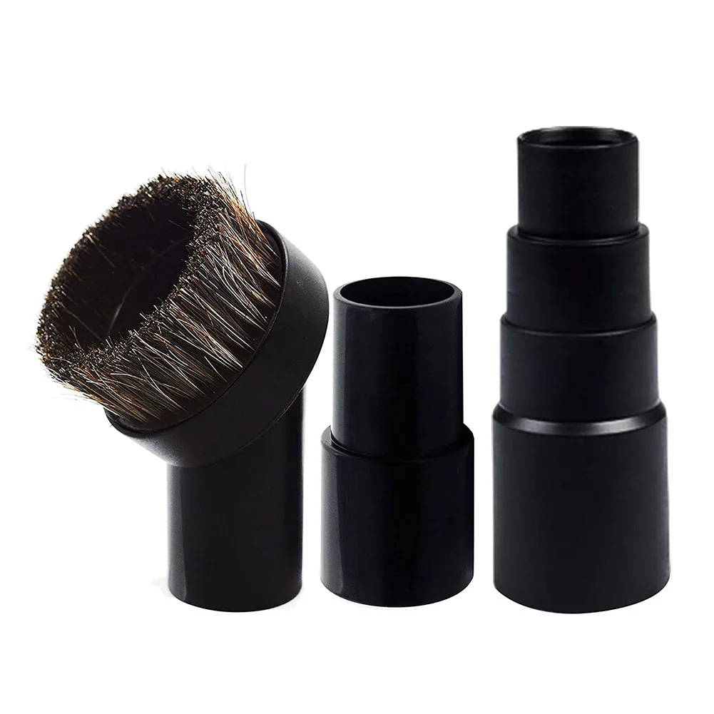 

Vacuum Attachment Round Dust Brush Horse Hair With 1-1/4 To 1-3/8 Inch Adapter Sweeper Parts Household Cleaning Parts Replacemen