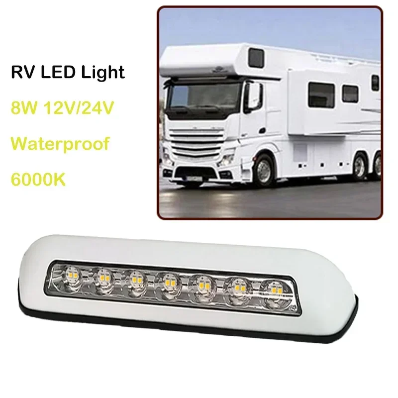 Luce LED Per Portico Camper 12V | 6000K Bianco, Impermeabile IP67 - Per Veranda, Esterni E Rimorchi