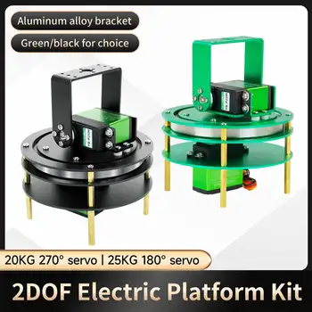 2DOF piattaforma di Base del braccio del Robot rotante girevole elettrico in lega di alluminio con Servo digitale in metallo da 20KG/25KG per auto Smart RC fai da te