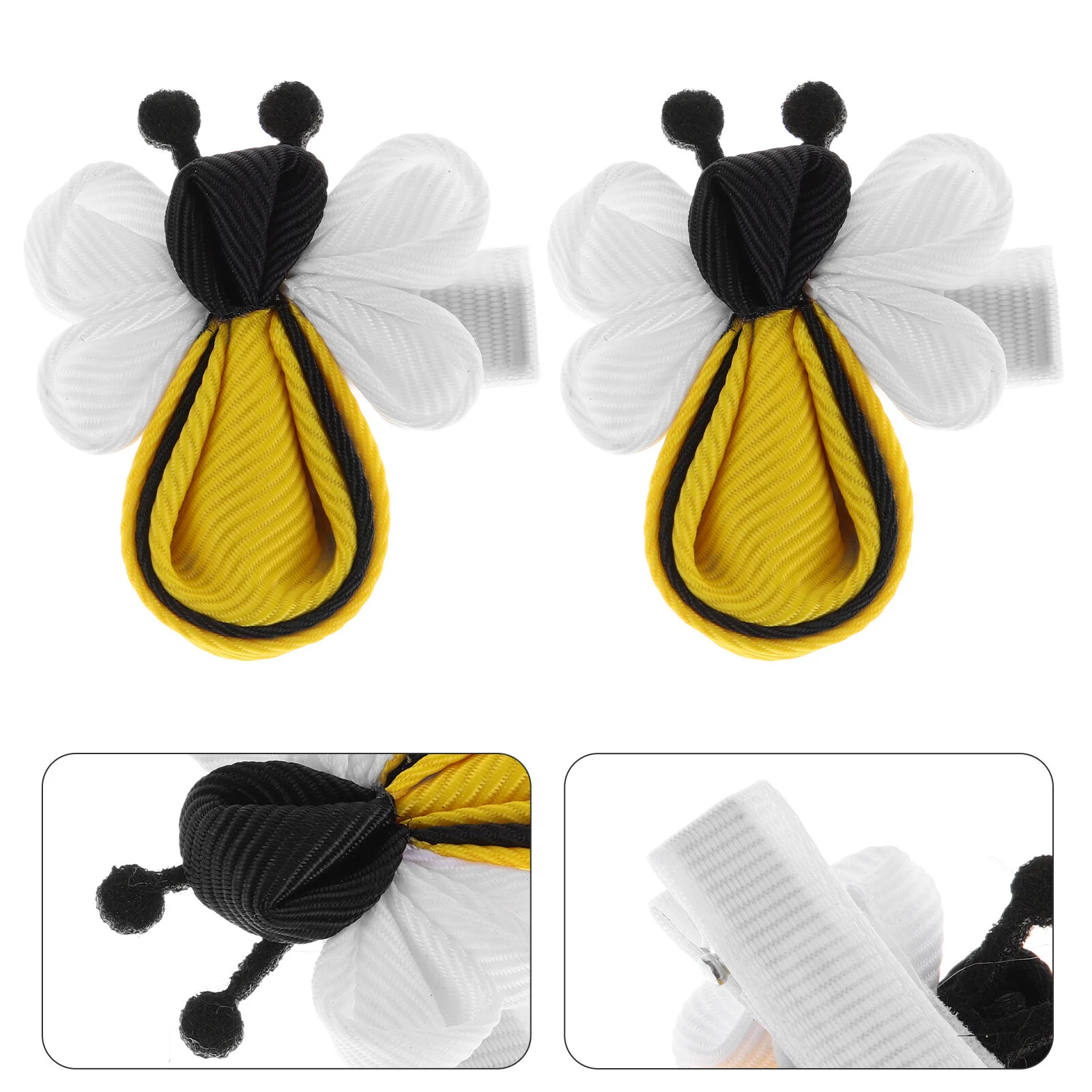 

2 Pcs Bow Tie Hair Clips Girls Child Claw Fabric Decorations for Women Barrettes