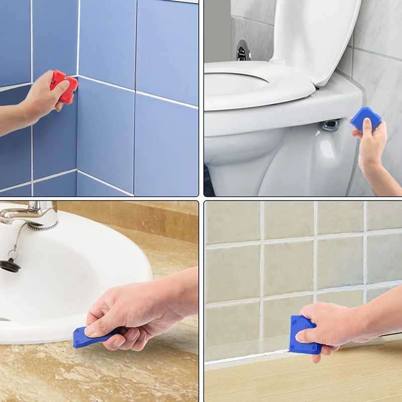 Caulking Tool Kit Silicone Profiling Kit7 Sealant Finishing Removal Tools Margin Trowel For Kitchen Toilet Tank Window Sink