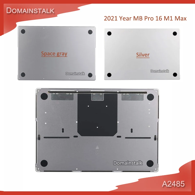 

Нижний корпус для MacBook Pro 14 "16" M1 A2442 Max A2485, задняя крышка, серебристый, Космический, серый корпус, 2021 год, MK1E3 EMC3651
