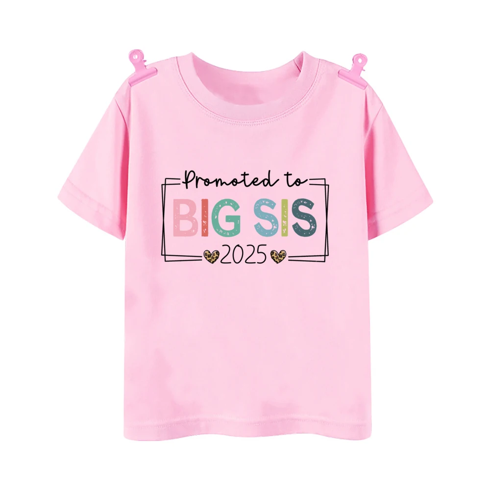 I'm Going To Be A Big Sister Printed Girls Shirt Tee Pregnancy Announcement Kids T-shirt Child Summer Short Sleeve Clothes Tops 3
