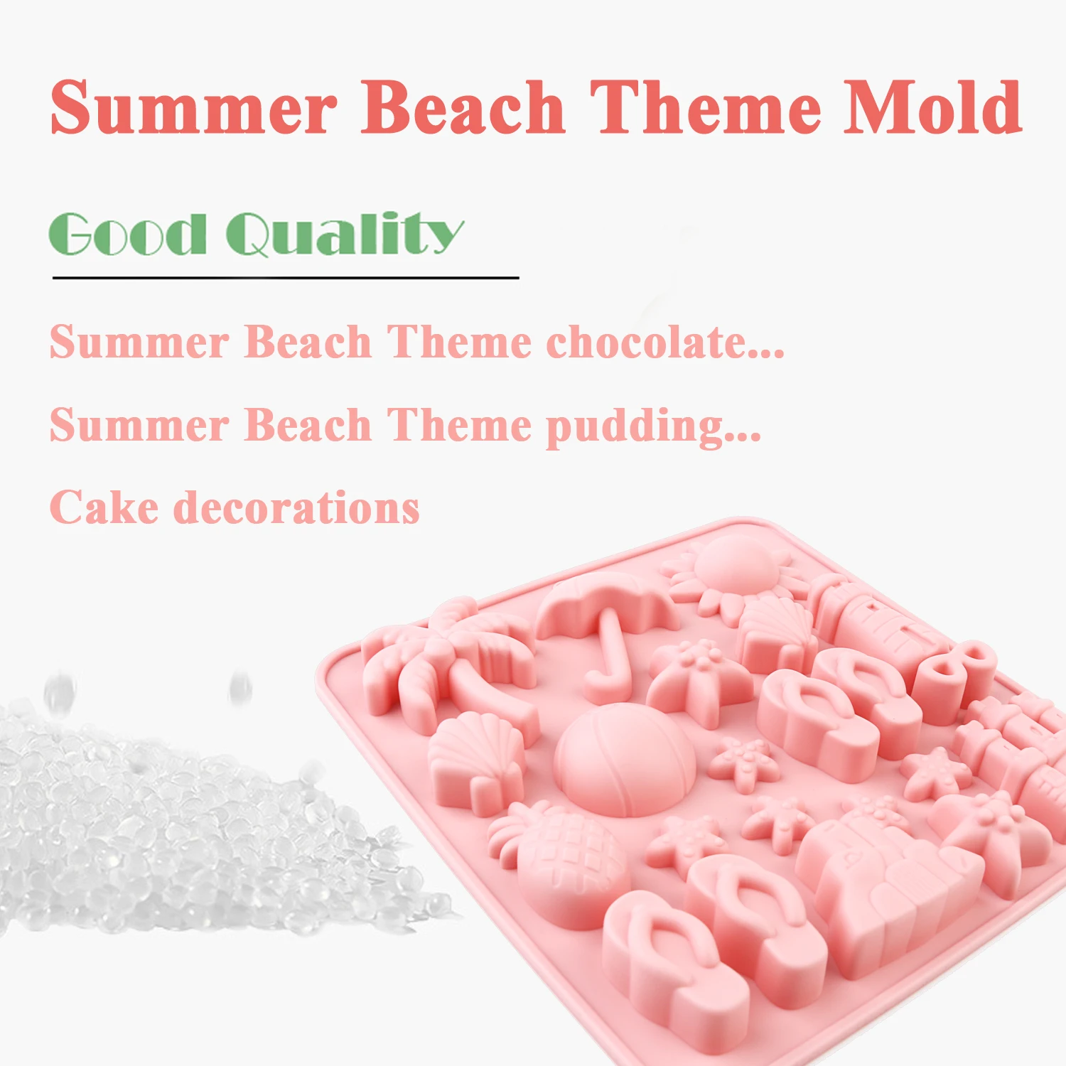 Summer Fun Silicone Mold Set for Creative Baking and More