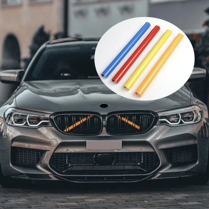 

A Pair Car Strip Sticker Cover Frame For Bmw F25 F26 X3X4 2011-2018 Front Grille Trim Strips Auto Accessories