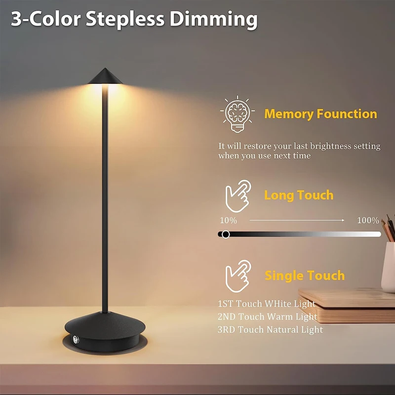 Creative Dining Touch Led Hotel Bar Coffee Pina Pro Lampada Da Tavolo Lampada Da Tavolo Ricaricabile Lampada Da Tavolo Decorativa Lampada Da Tavolo