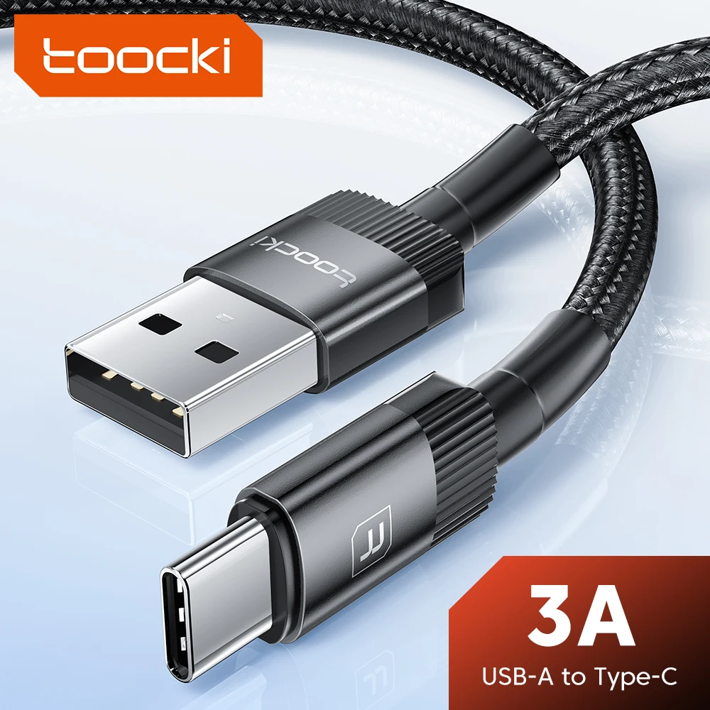  Toocki 3A Usb Type C Cable Fast Charging Charger Cable USB A To Usb C For Xiaomi Realme Huawei Oppo Oneplus Poco Ipad Data Cord 