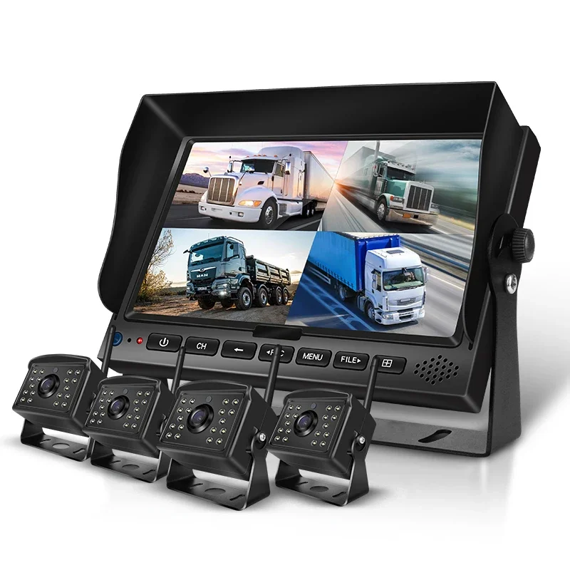 

Heavy Truck Auto Digital Wireless Camera System Simple Operation For Vehicle Security Smart DVR Monitor System