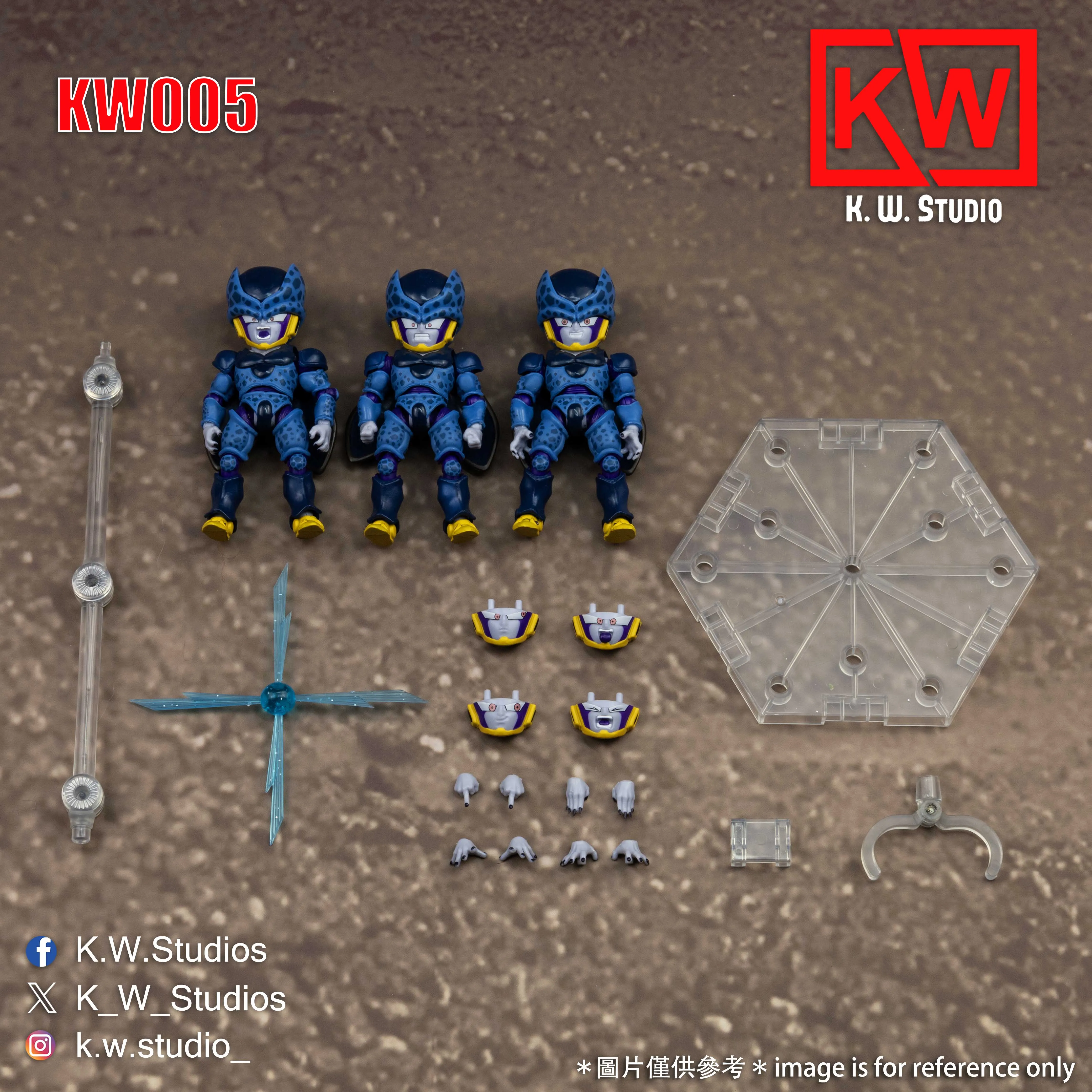 Original KW Studio KW005 KW005P Dragon Ball Cell SHF Tiny Monster