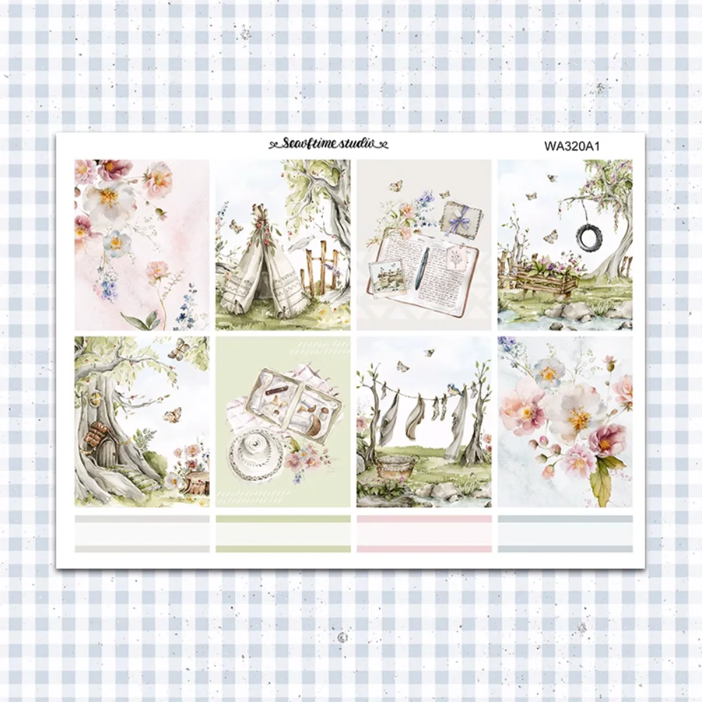 

The Secret Garden Stationery Stickers Set Decorative Sticker DIY Diary Stickers School Supplies For ERIN CONDREN HP