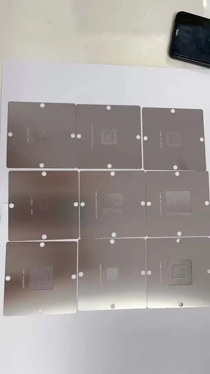 9 шт. трафареты для процессора и графического 90*90 мм XBOX360 станция реболлинга BGA