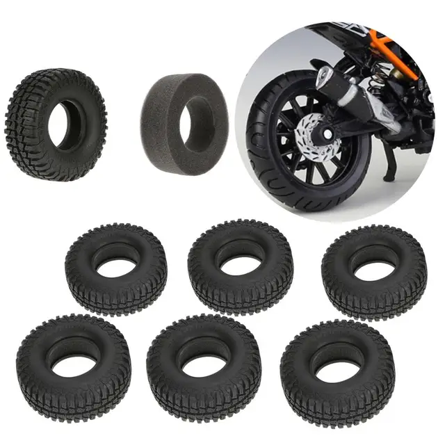 4Pcs Portable High Strength Crawler Toy Tyre RC Crawler Car Tyre Rubber  Strong 2
