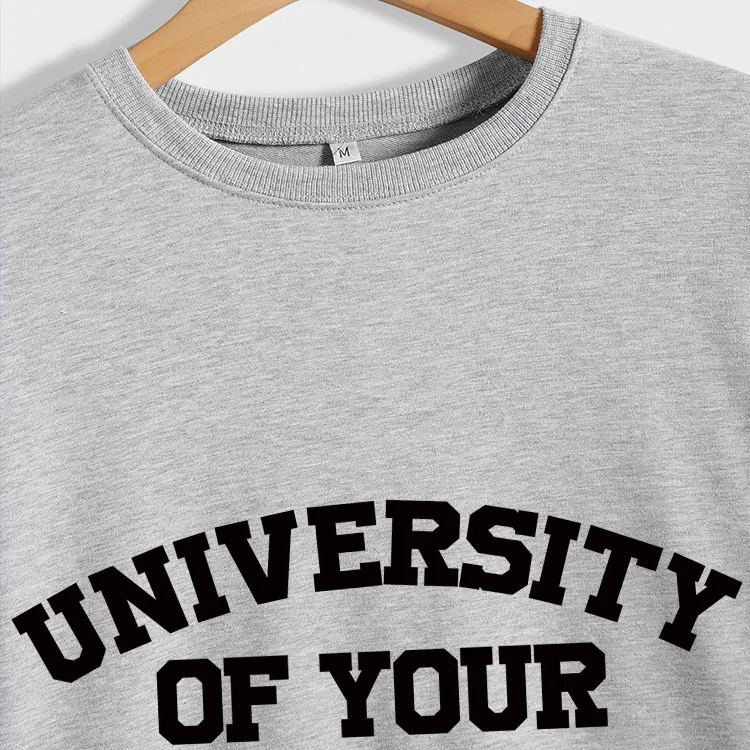 

Autumn and Winter Women's University of Your Mom Letter Print Casual Sweatshirt Winter Clothes Women