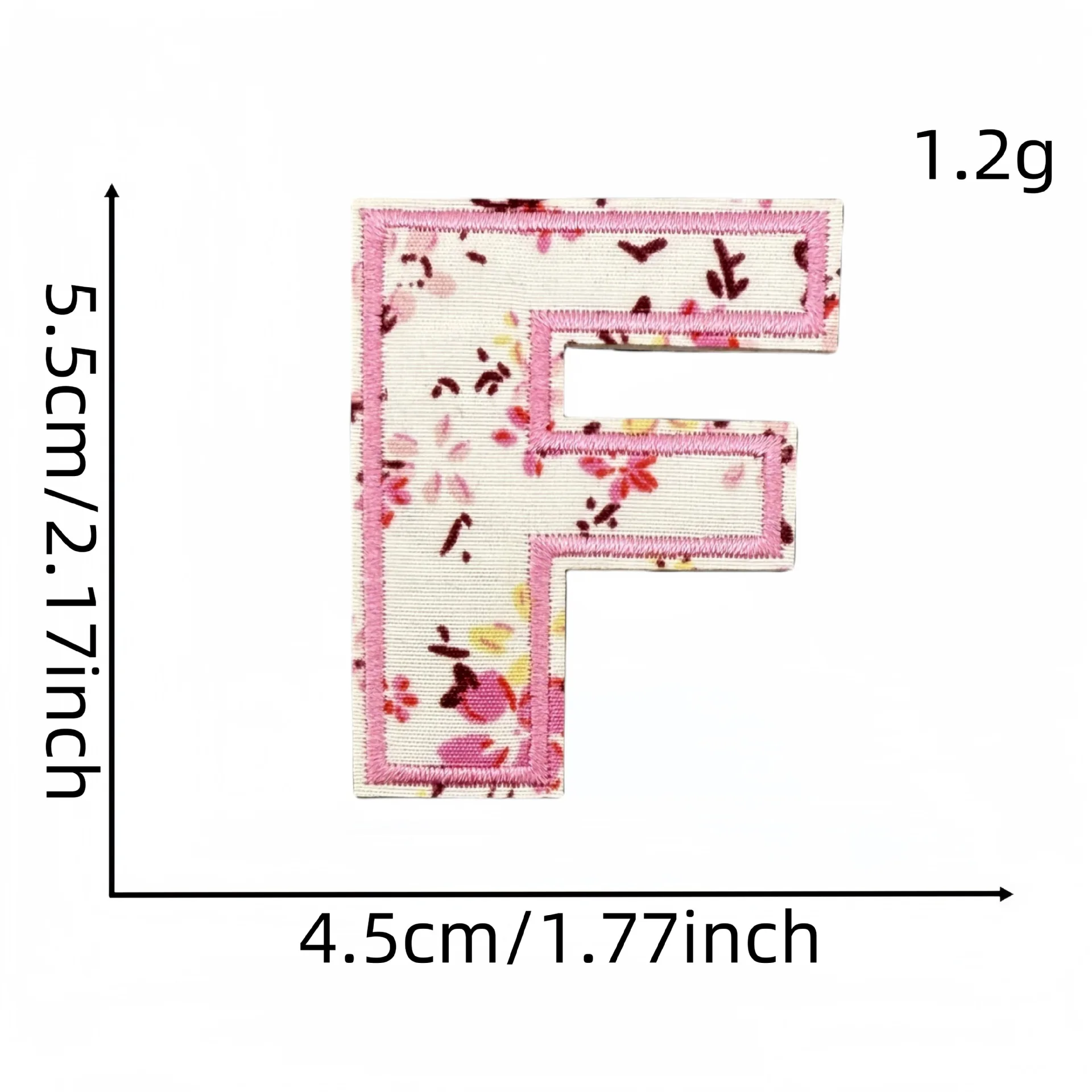 1PC A-Z Alphabet Blume Brief Eisen auf Patches Stickerei Brief Patches für Hüte Tasche Shirts Schuhe DIY Liefert – Detail 15