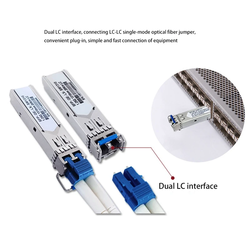 SFP 광 모듈 기가비트 단일 모드 광 모듈, 화웨이 H3C 용, SFP-GE-LX-SM1310 20km, 듀얼 파이버 1.25G