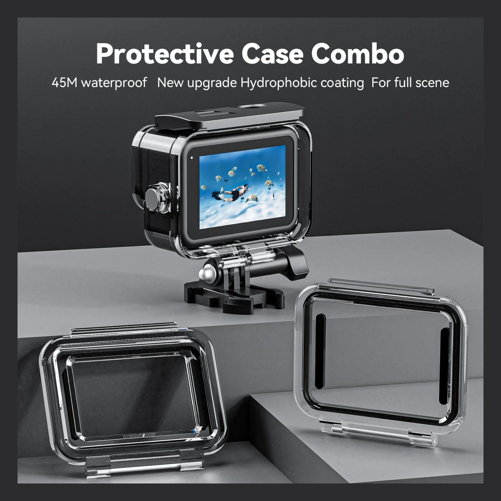 

Водонепроницаемый чехол для дайвинга с закаленным стеклом и защитой от запотевания