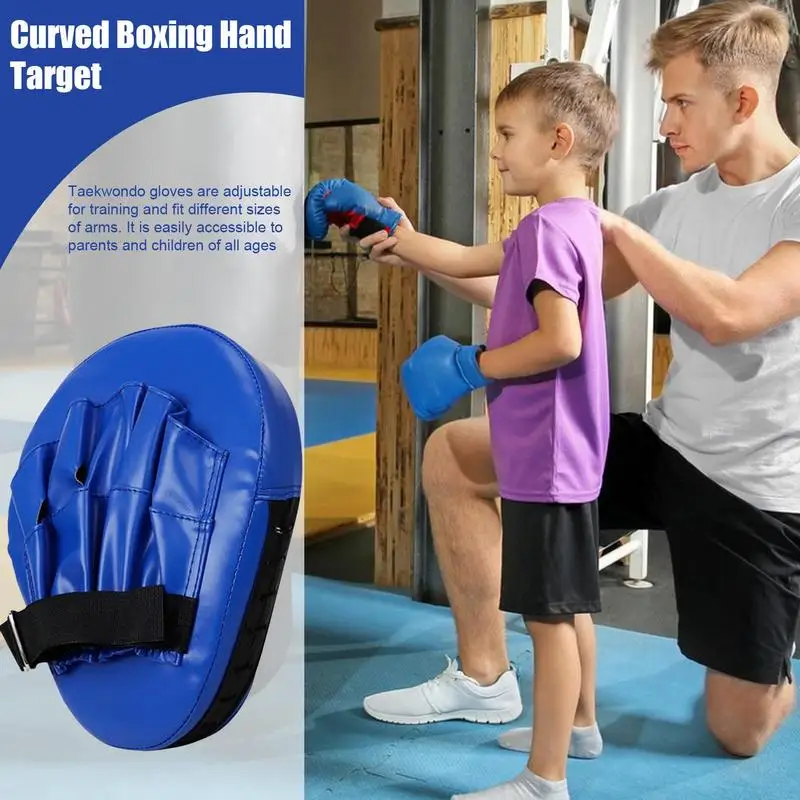 Kick Boxing Gloves Pad 1PC PU Leather Punch Target Bag For Adults Kids MMA Karate Muay Thai Free Fight Training Equipment