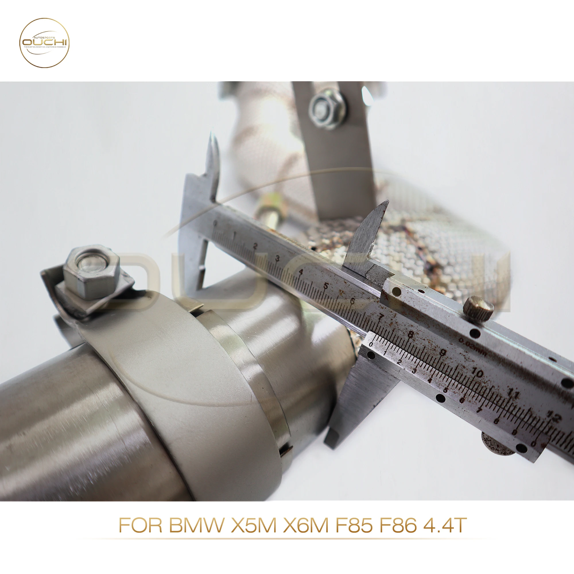 OUCHI Stainless Steel Exhaust Catback For BMW X5M X6M F85 F86 2015- 4.4T V8 With Muffler Valves Exhaust Pipes System