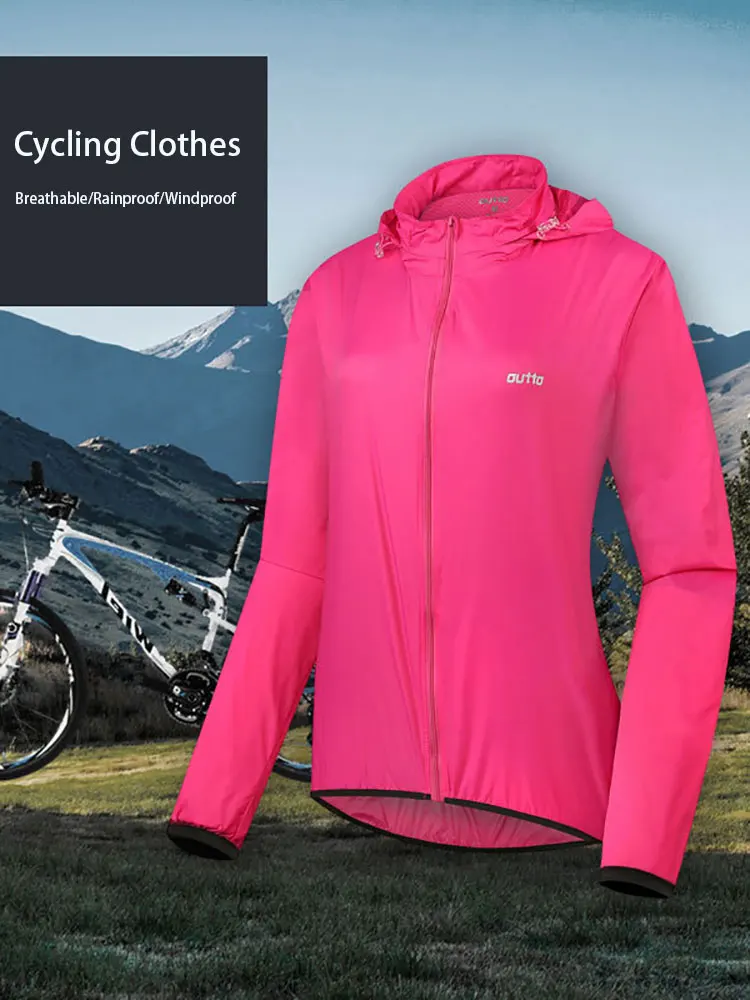Softshell Cycling Jackets Women Zip Windproof Waterproof Hiking Coats