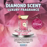 Eau de parfum unisexe, parfum frais aquatique boisé, parfum léger longue durée pour un usage quotidien, design élégant de flacon en cristal 1