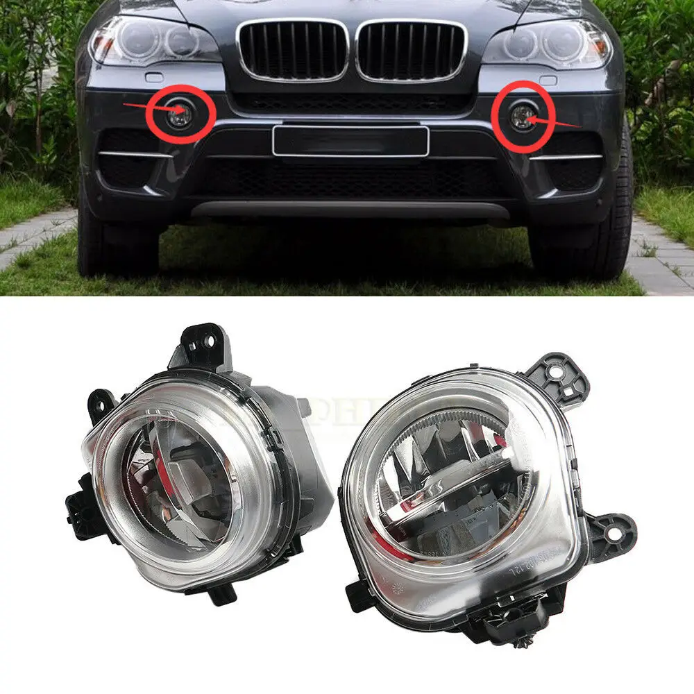 

Front Bumper Fog Light Intake Air Vent Cover Grill Signal Daytime Lamp Bulb For BMW X3 F25 X4 F26 X5 F85 F15 F16 2014-2016