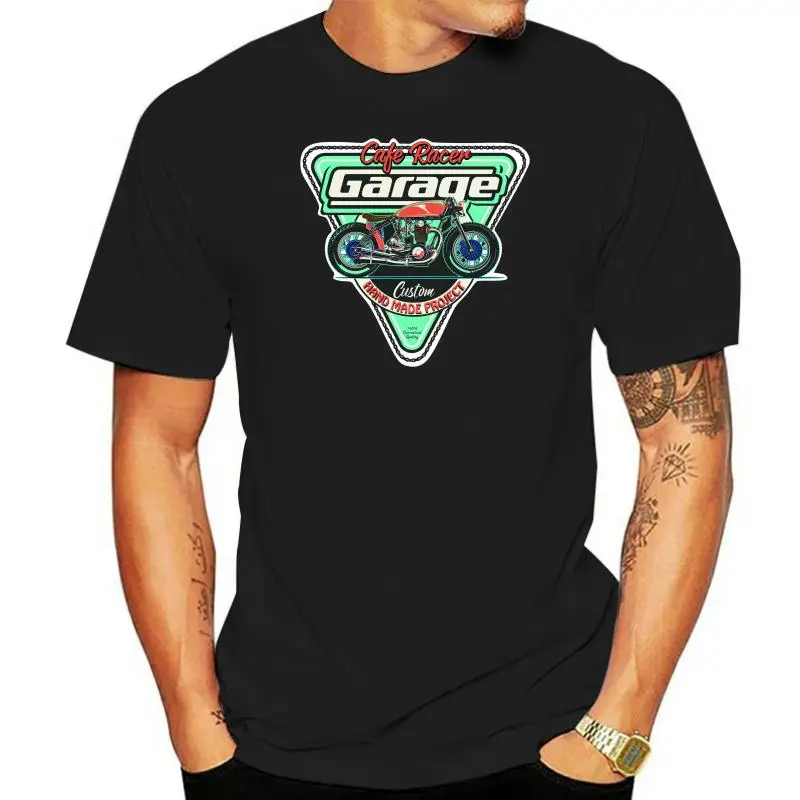 

T-Shirt Shirt T Shirt Cafe Racer Vintage Motorcycle Custom No Happiness