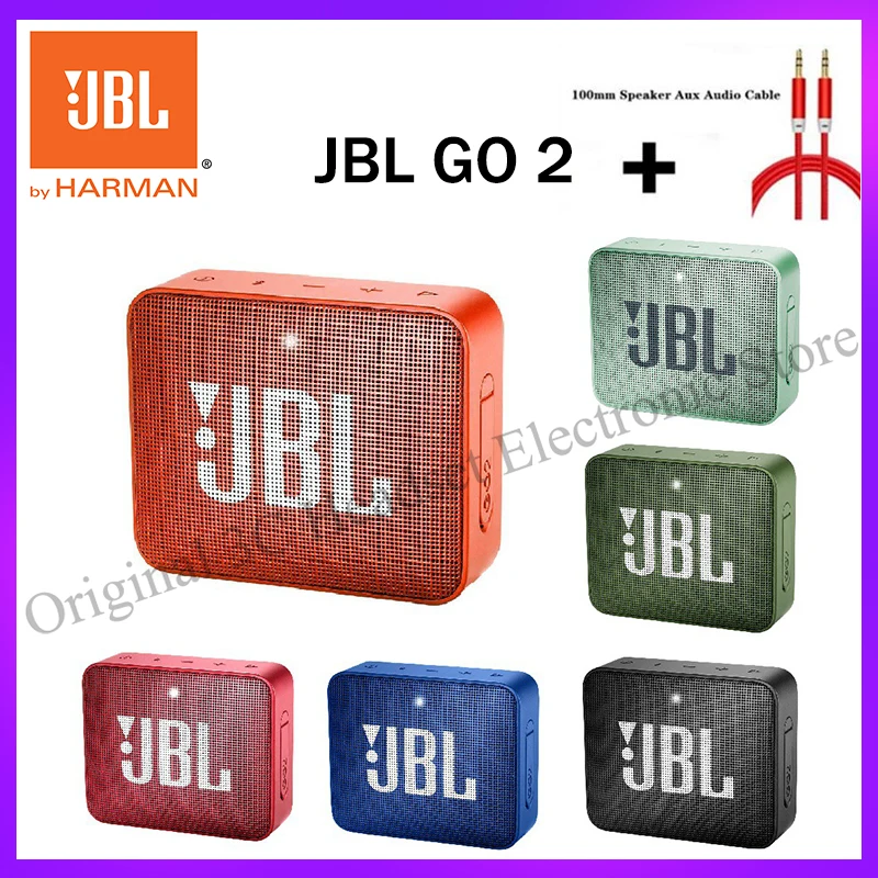 Оригинальная портативная беспроводная Bluetooth-Колонка JBL GO 2, водонепроницаемая Пылезащитная стереоколонка GO2, внешние спортивные колонки
