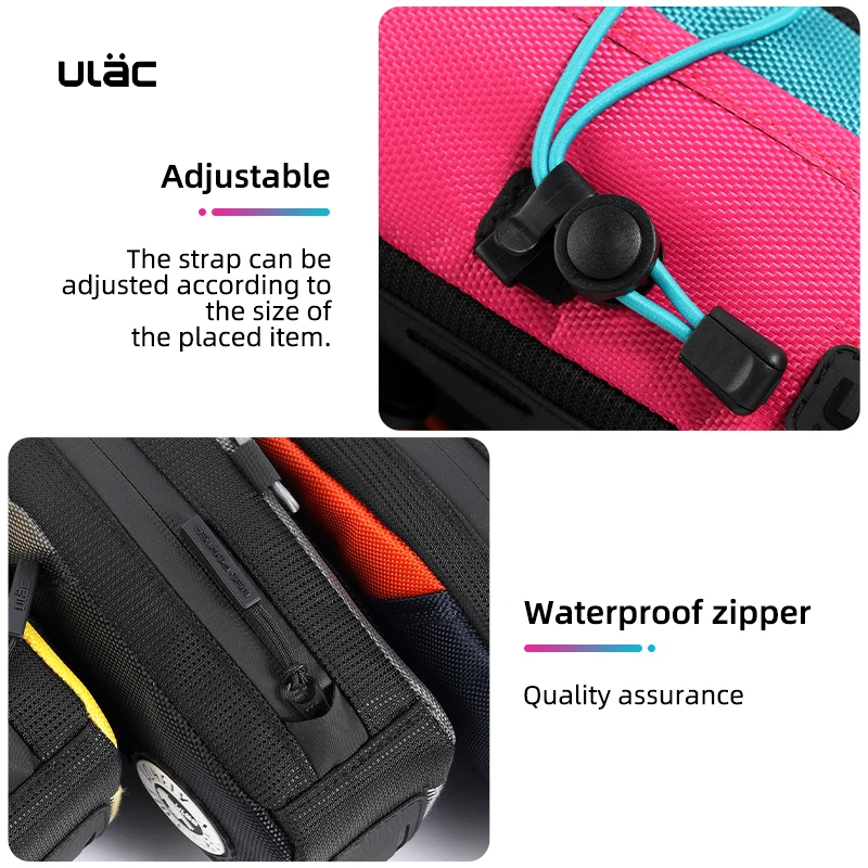 ULAC Multi-color Bicycle Bag 1.2/1.6L MTB Road Bike Ultralight Waterproof Cycling Frame Pannier Bag With Inside Pocket