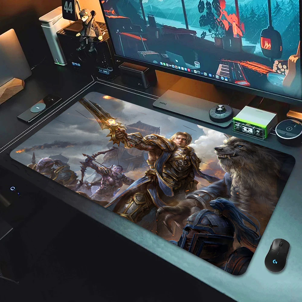 Large Gaming Mouse Pad, Desktop Mousepad, Gaming Keyboard Mat, Giant Mousepad, XXL Desk Mat, Anime, World, Of, Warcraft, Dota2, League,of,Legends ,Genshin,Impact, Fantasy, Premium Mouse Pad - View #4